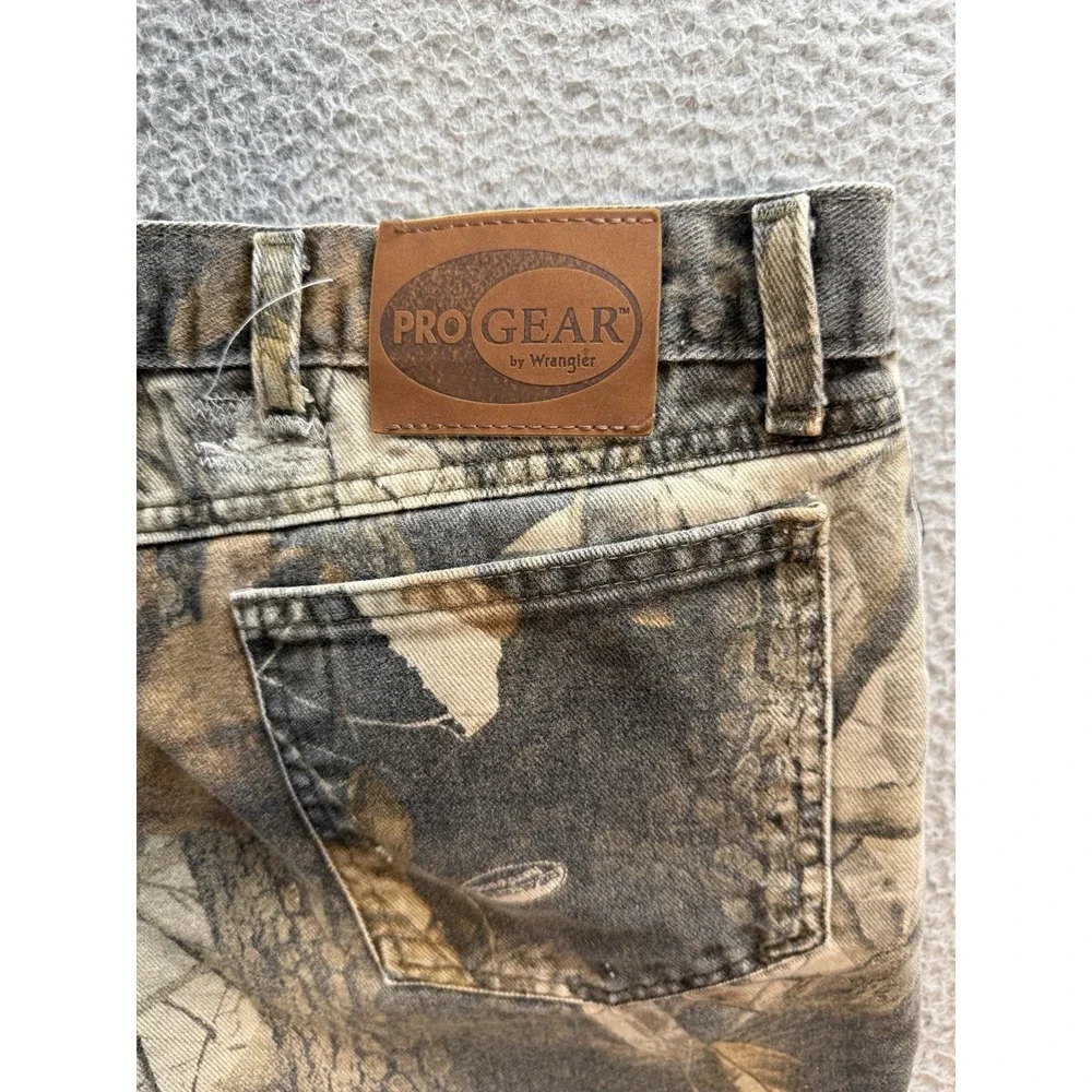 Wrangler Jeans Mens 44x25 Camouflage Pro Gear‎ Brush Guard Realtree Hardwoods *